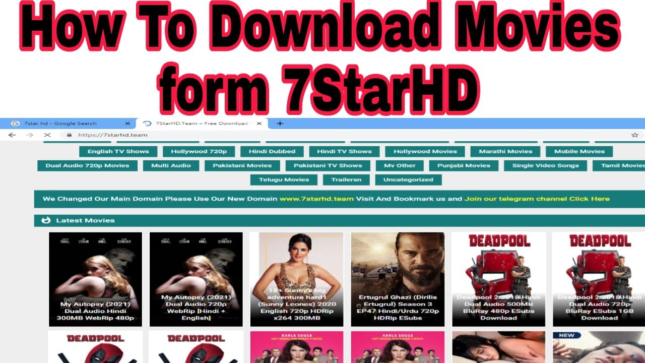 7starHD 2020 Watch and Download free HD movies